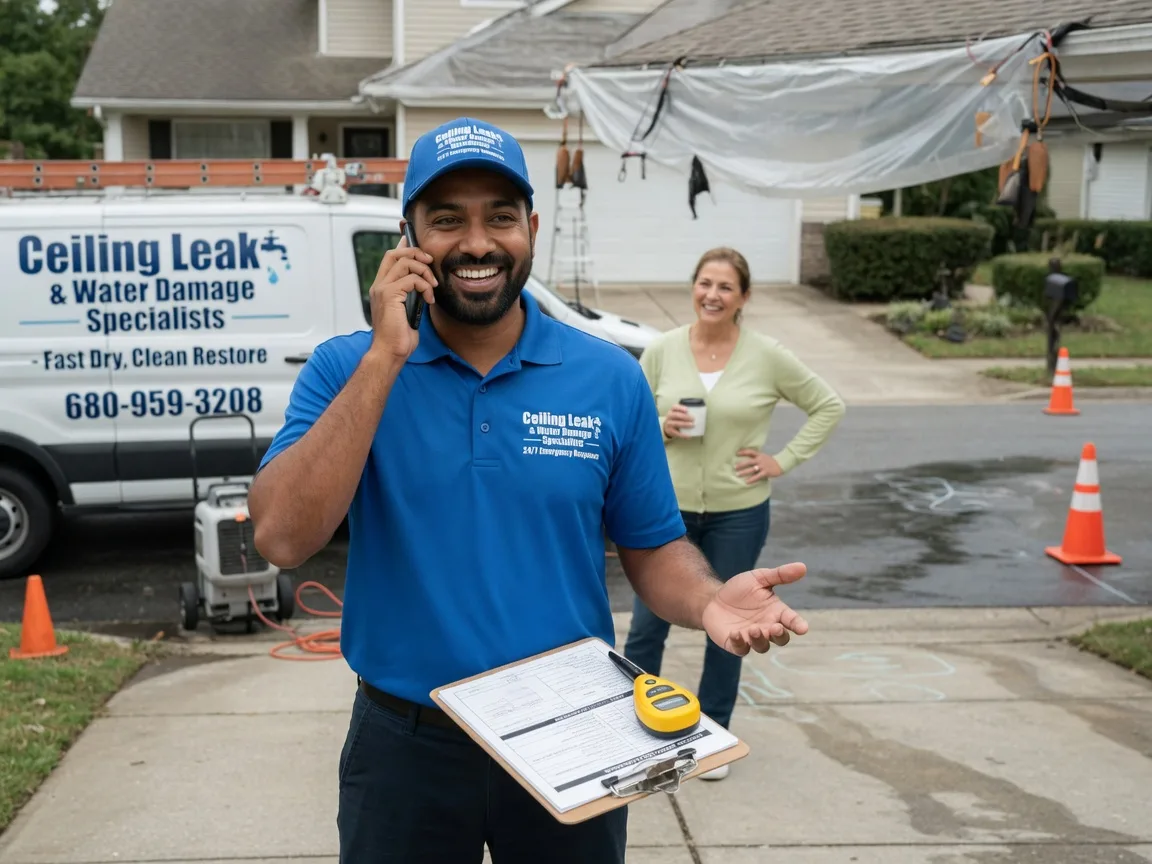 Ceiling Leak Cleanup Adairsville, GA FAQs